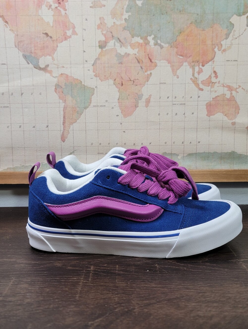 BRAND NEW Vans Knu Skool Vibrant Blue/ Purple Women's Size 8.5